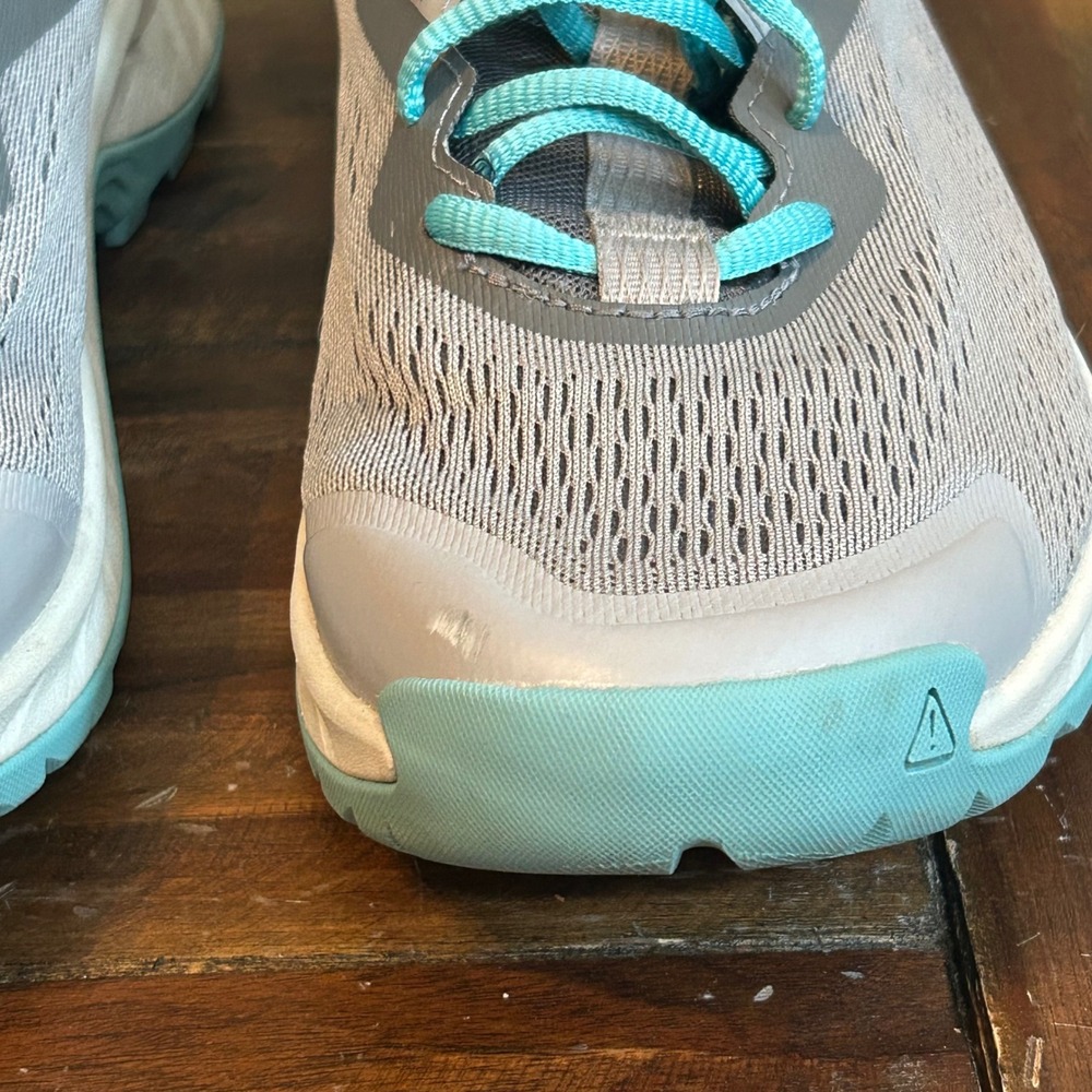 KEEN NXIS Speed Hiking Shoes Women 8‎ Gray Teal Trail Sneaker 1029008 - Picture 7 of 11